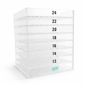 Tamiz arándano, 28x28x4.5 cm / acrílico 3mm / UVDTF