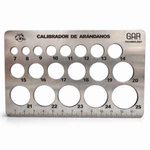 Calibrador arándano 7-25 tipo tableta acero inoxidable