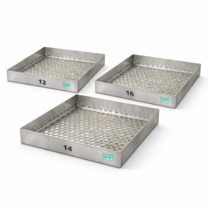 Tamiz arándano, 40x40x7cm acero inoxidable 1.5mm